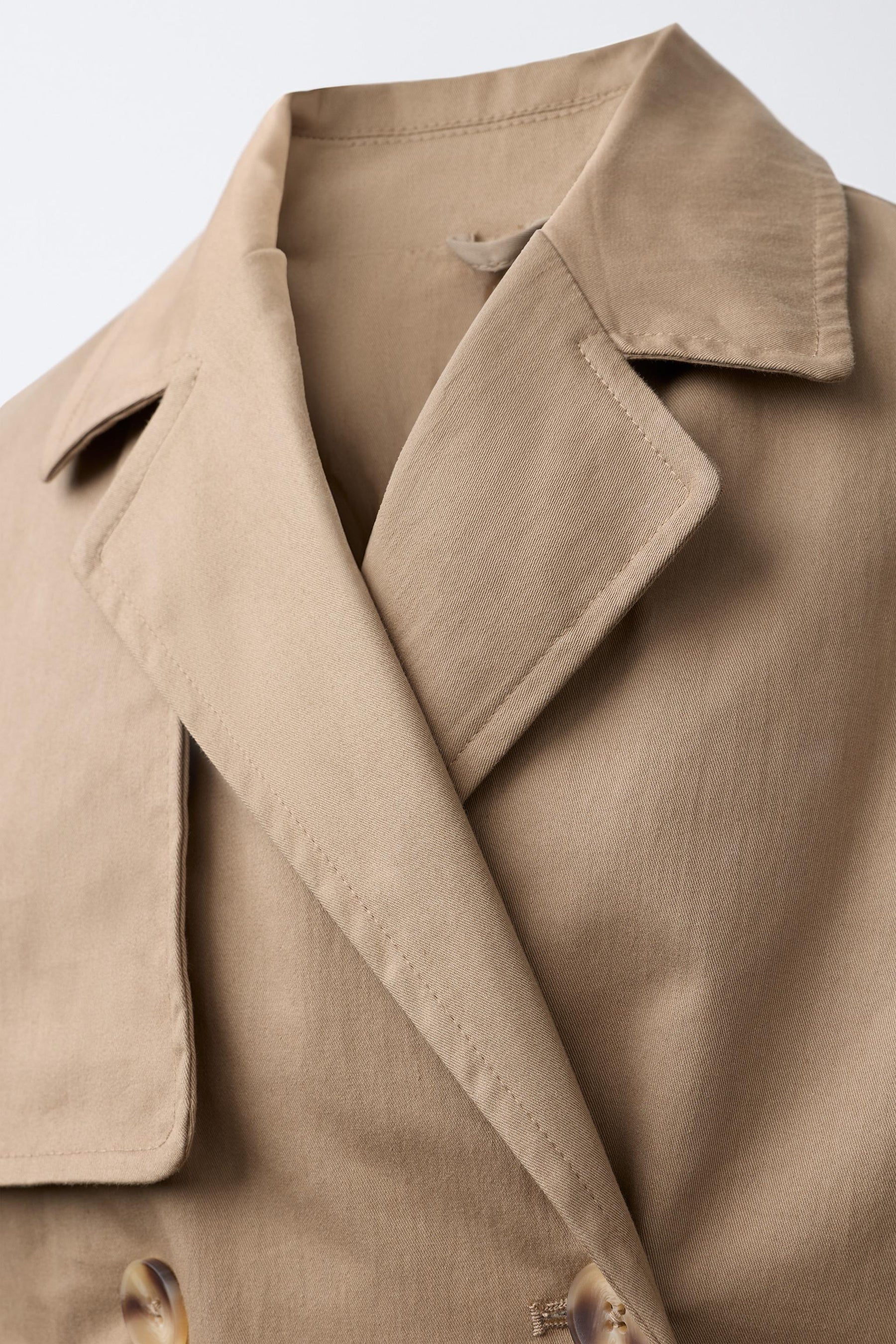 LONG TRENCH COAT WITH BELT - Image 4