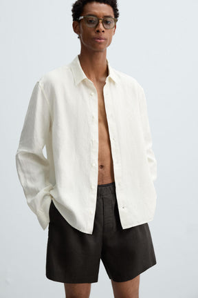100% LINEN BERMUDA SHORTS - Image 5