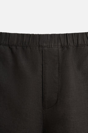 100% LINEN BERMUDA SHORTS - Image 9