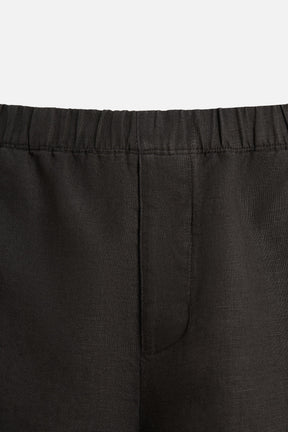 100% LINEN BERMUDA SHORTS - Image 9