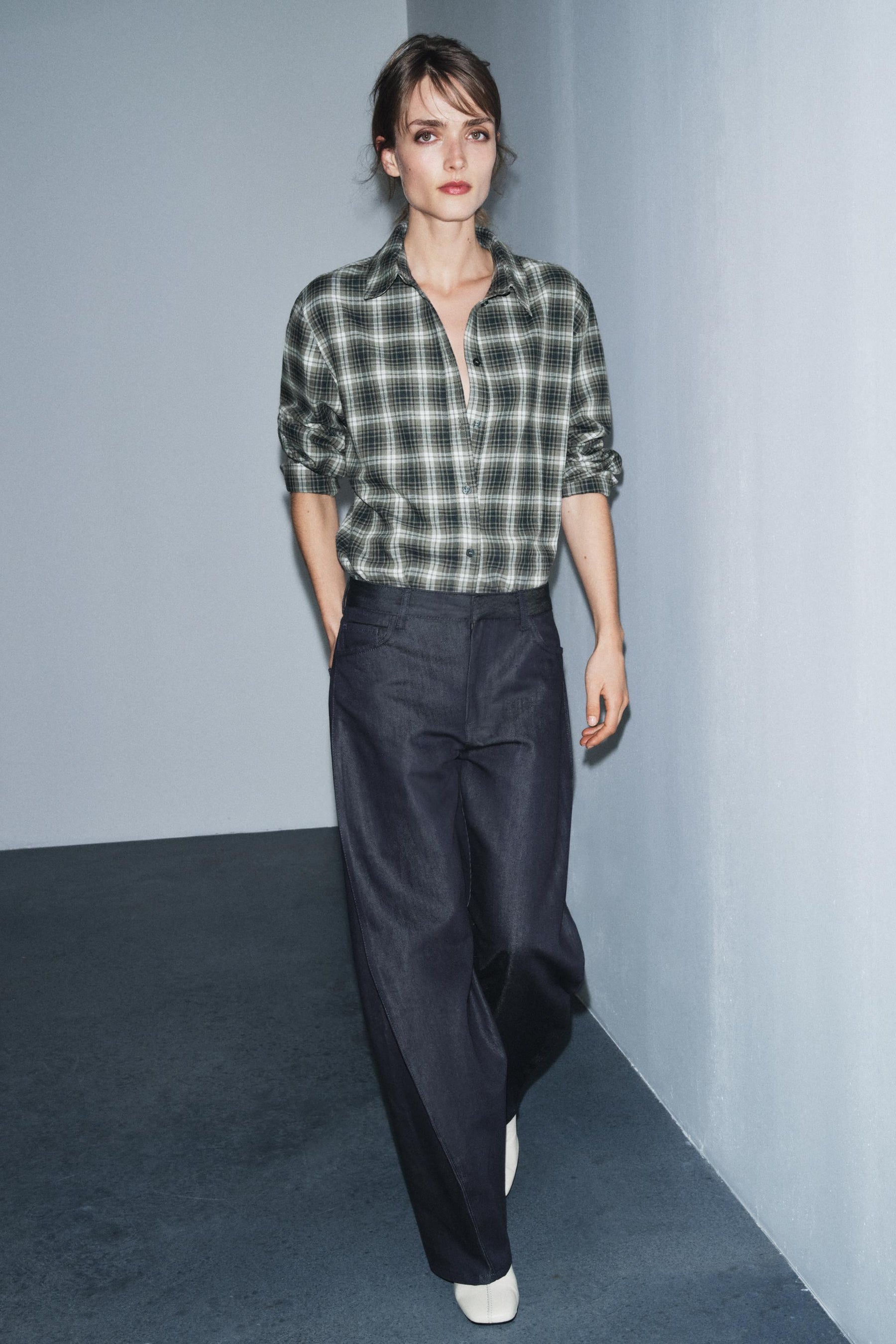 Oversized Check Shirt