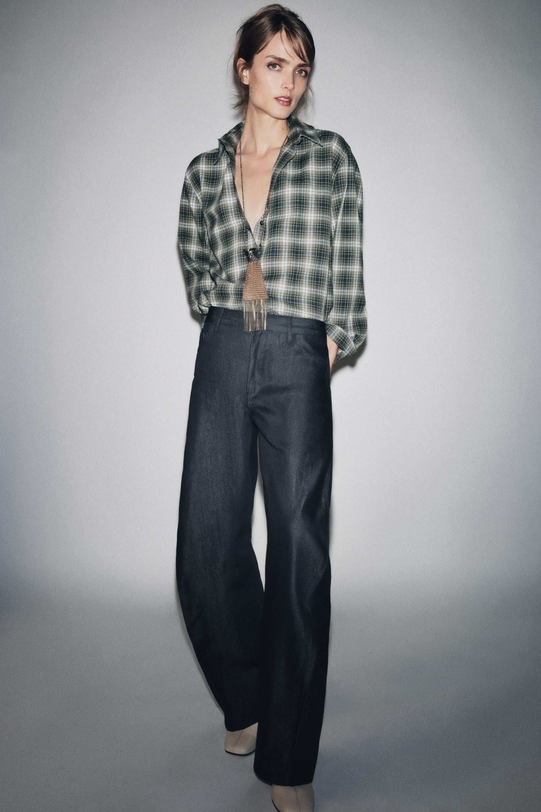 Oversized Check Shirt