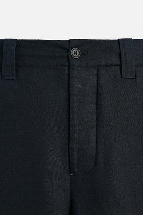100% LINEN STRAIGHT-LEG TROUSERS - Image 9