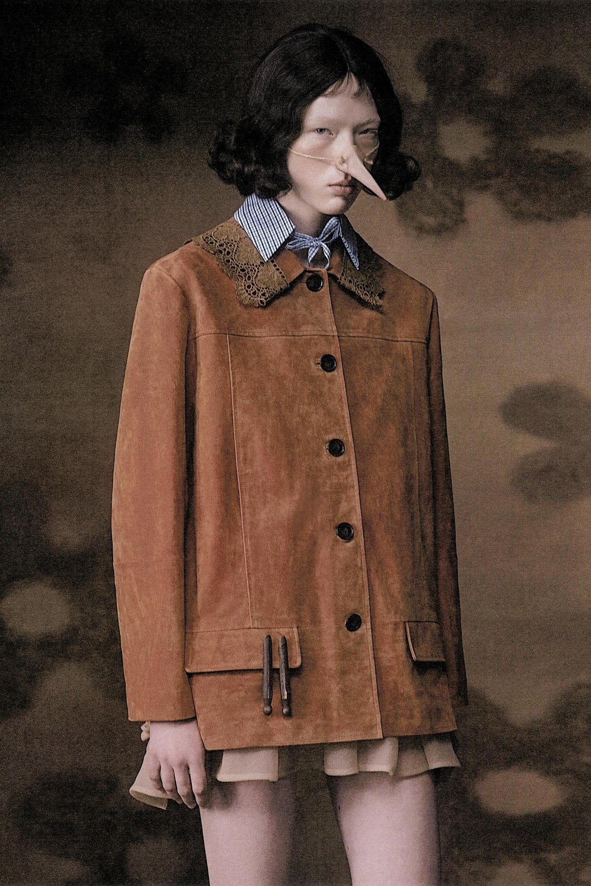100% LEATHER SUEDE JACKET - Image 1