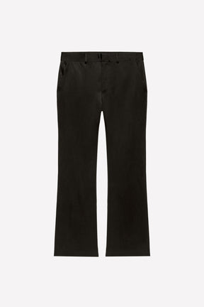 Viscose-Silk Flare Fit Trousers