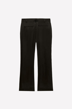 Viscose-Silk Flare Fit Trousers