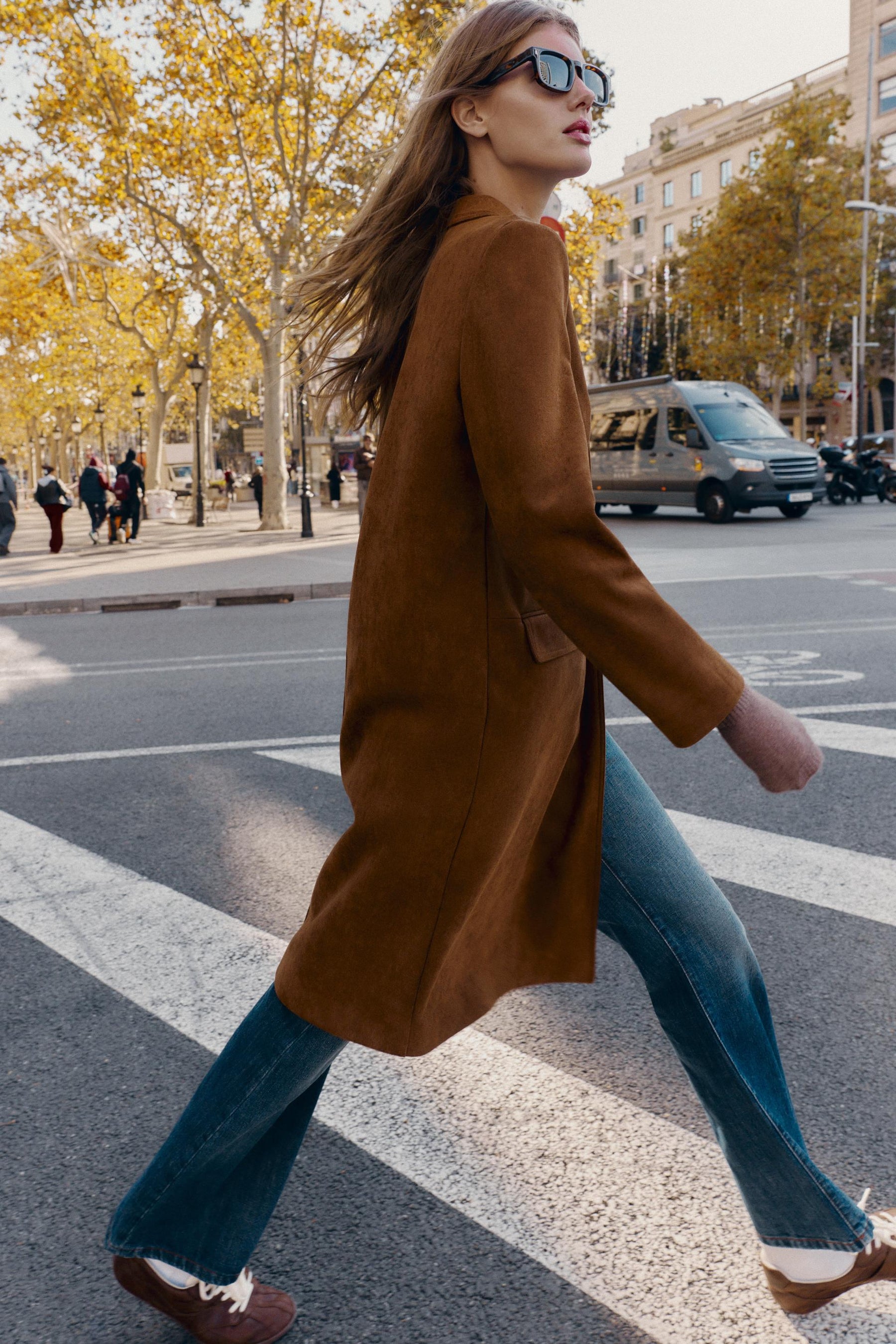 FAUX SUEDE FROCK COAT - Image 5