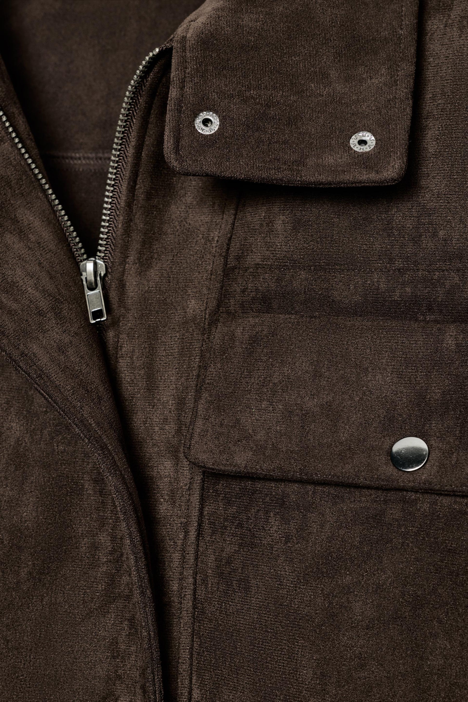 Oversized-Jacke aus Wildlederimitat