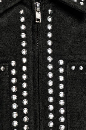 FAUX SUEDE STUDDED JACKET - Image 6
