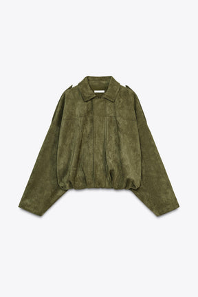 SUEDE BOMBER JACKET