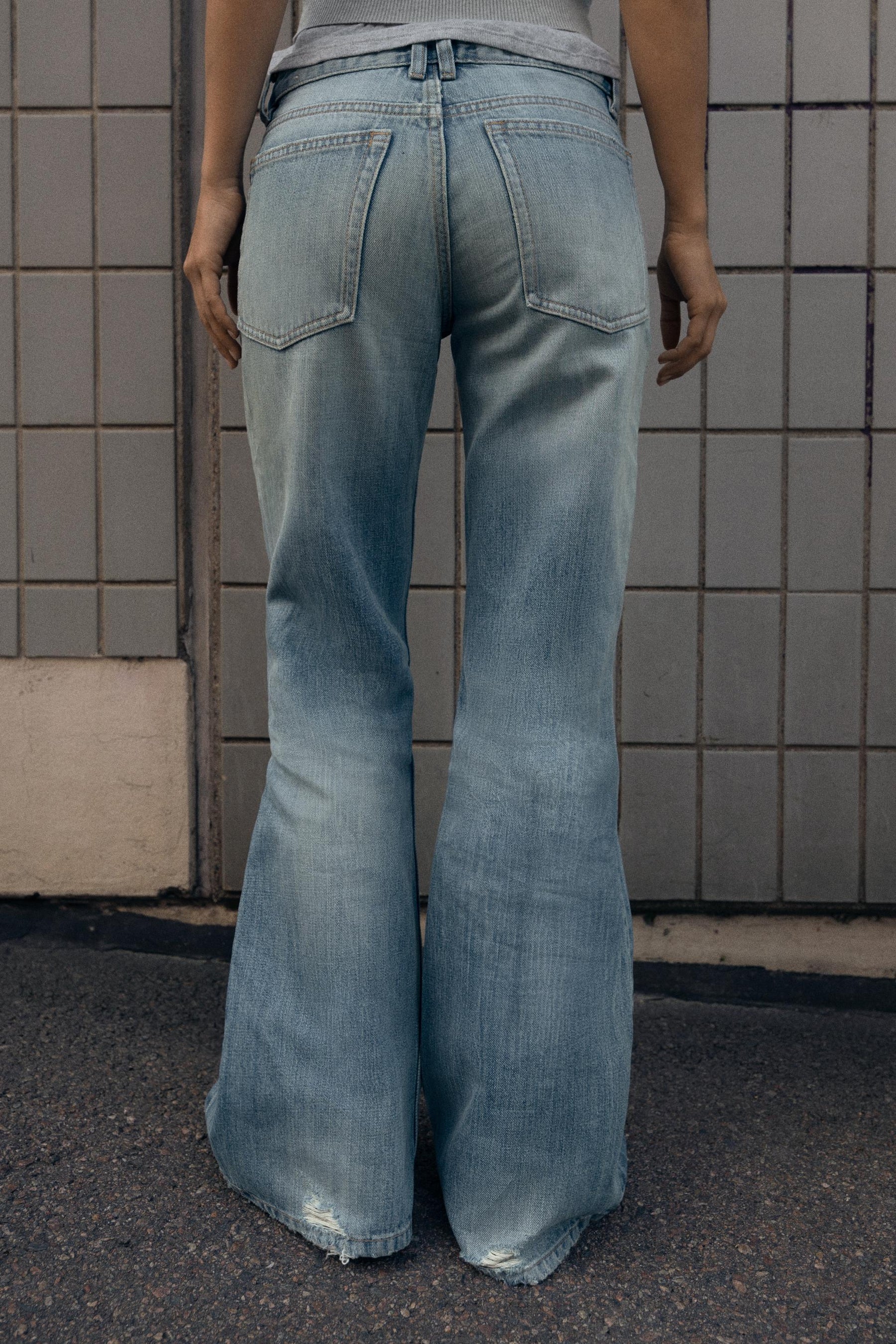 Flare Low-Rise Jeans