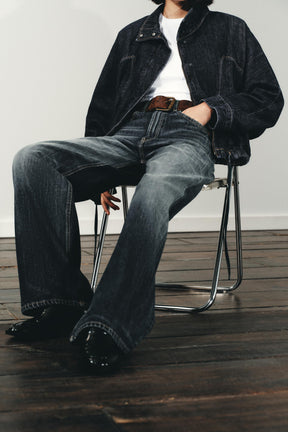 Wide-Leg High-Waist Jeans