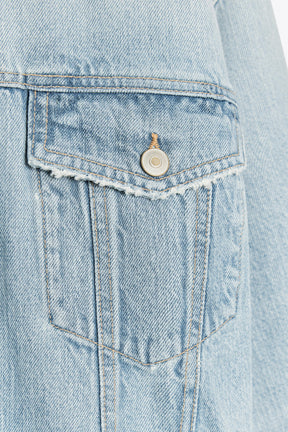 Ripped Denim Overshirt