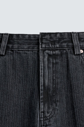 TEXTURED STRIPE JEANS - Image 9
