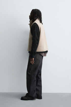 RELAXED FIT PUFFER GILET - Image 4