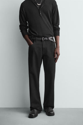 FLARE FIT JEANS WITH STUDS - Image 2