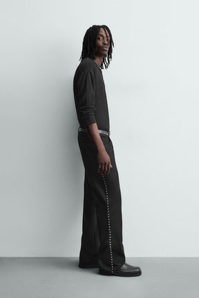 FLARE FIT JEANS WITH STUDS - Image 4