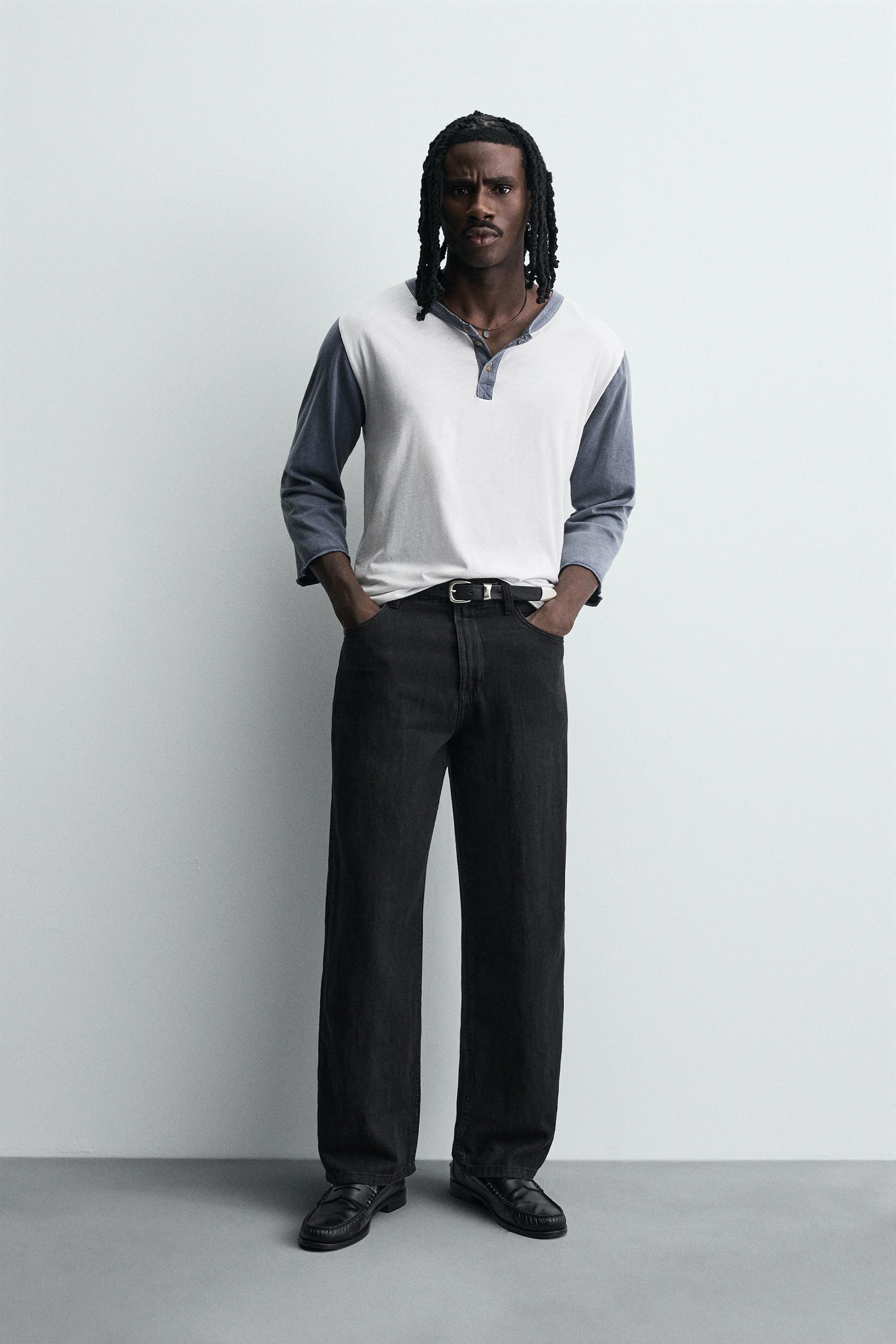 LIGHTWEIGHT LOOSE WIDE-LEG JEANS - Image 1