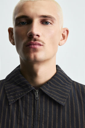 STRIPED CROPPED FIT JACKET - Image 6