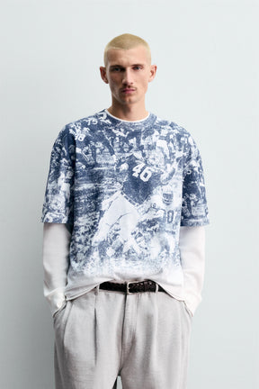 AMERICAN FOOTBALL PRINT T-SHIRT CHAMPION ® X - Image 2