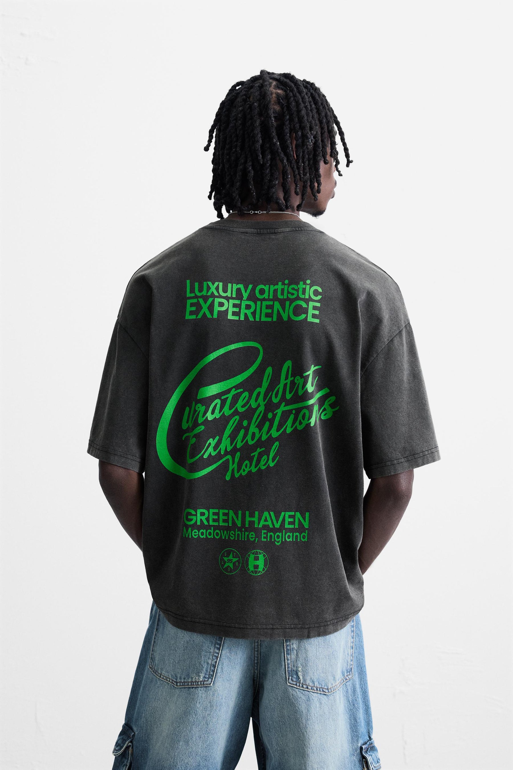WASHED SLOGAN T-SHIRT - Image 3