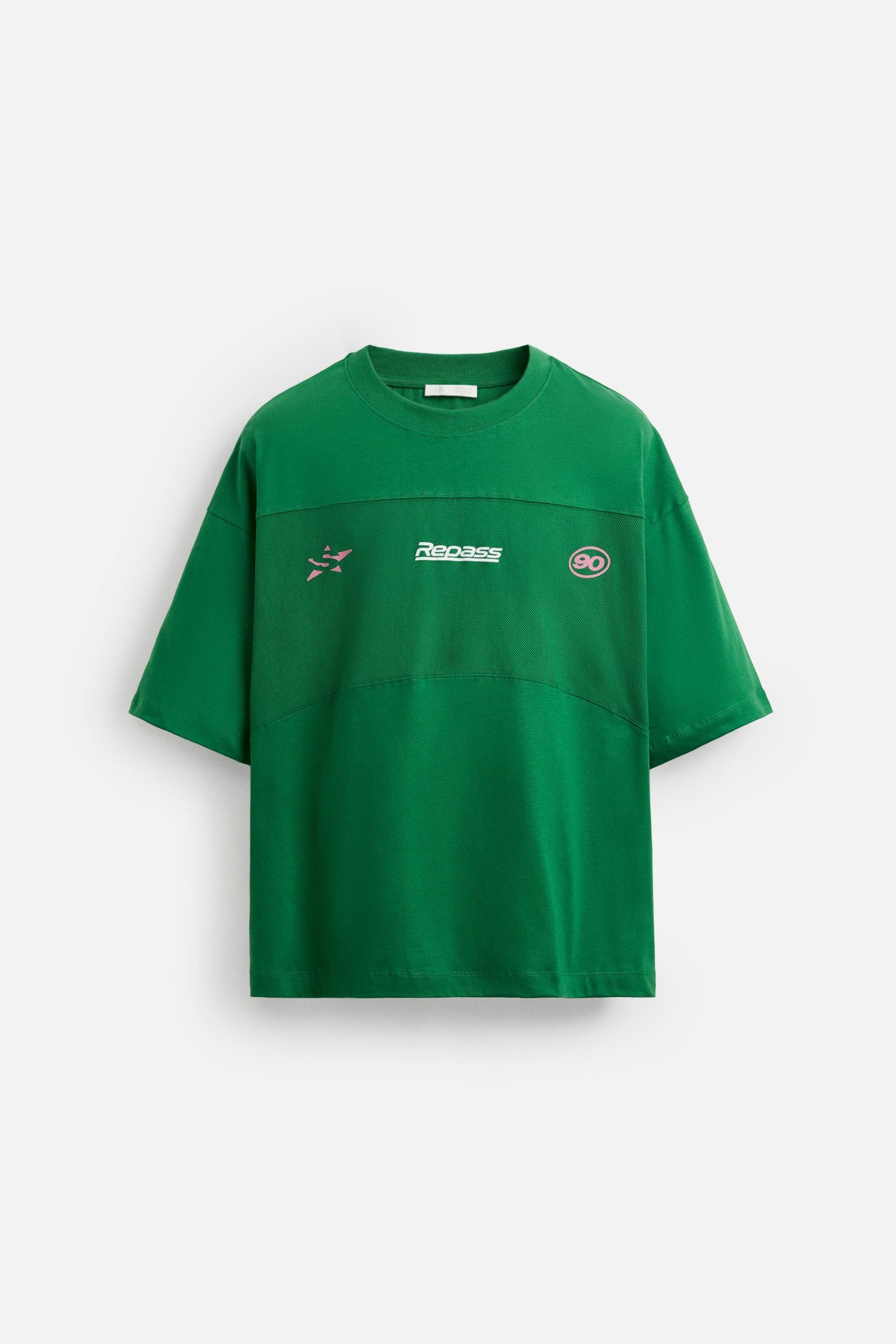 T-SHIRT WITH MESH STRIPE - Image 7