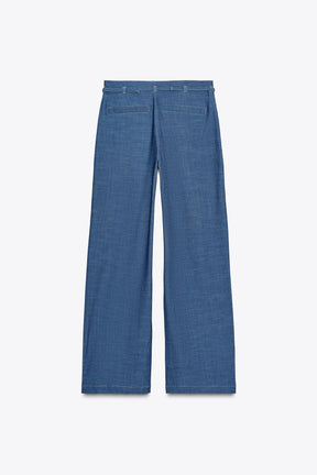 WIDE-LEG TROUSERS WITH BELT