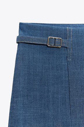 WIDE-LEG TROUSERS WITH BELT