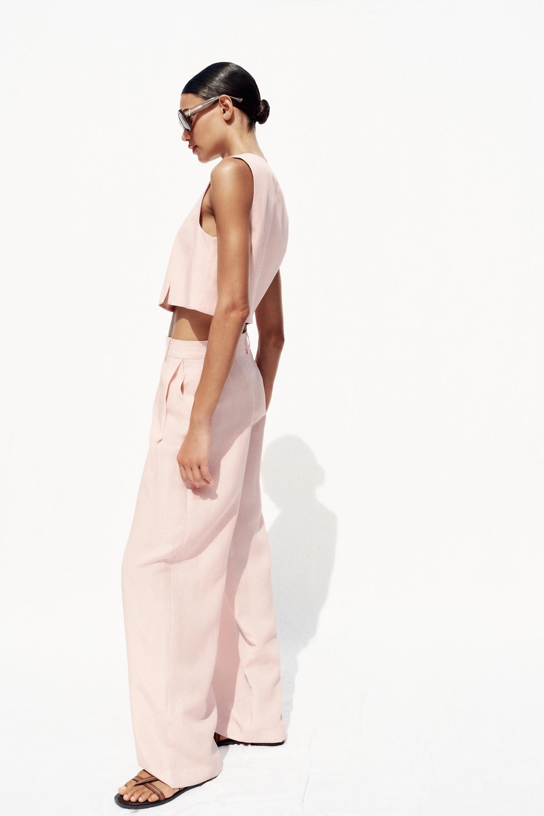 WIDE-LEG TAILORED TROUSERS