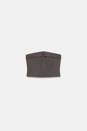 Bustier-Top im Korsett-Stil