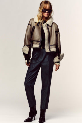 High-Waist Trousers with Belt