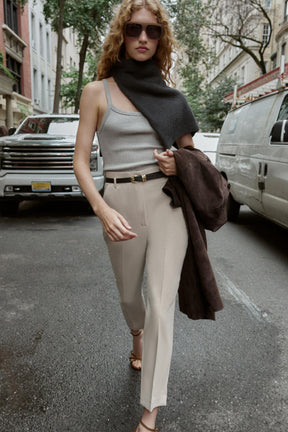 Belted High-Waist
