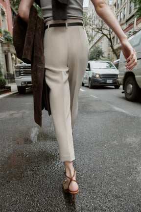 Belted High-Waist