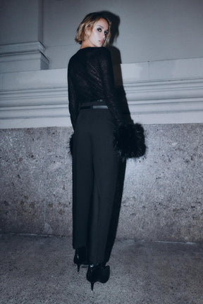 Belted High-Waist