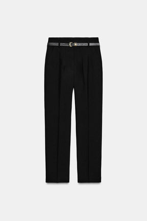 Belted High-Waist