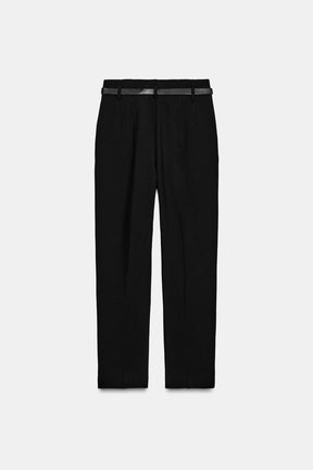 Belted High-Waist