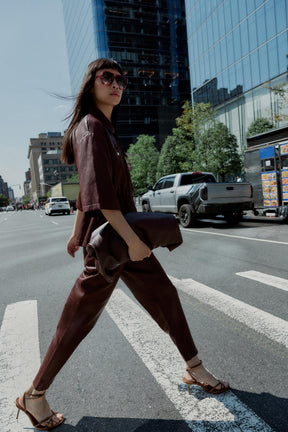 Faux Leather Trousers