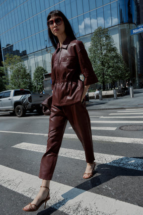 Faux Leather Trousers