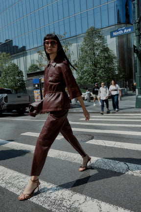 Faux Leather Trousers
