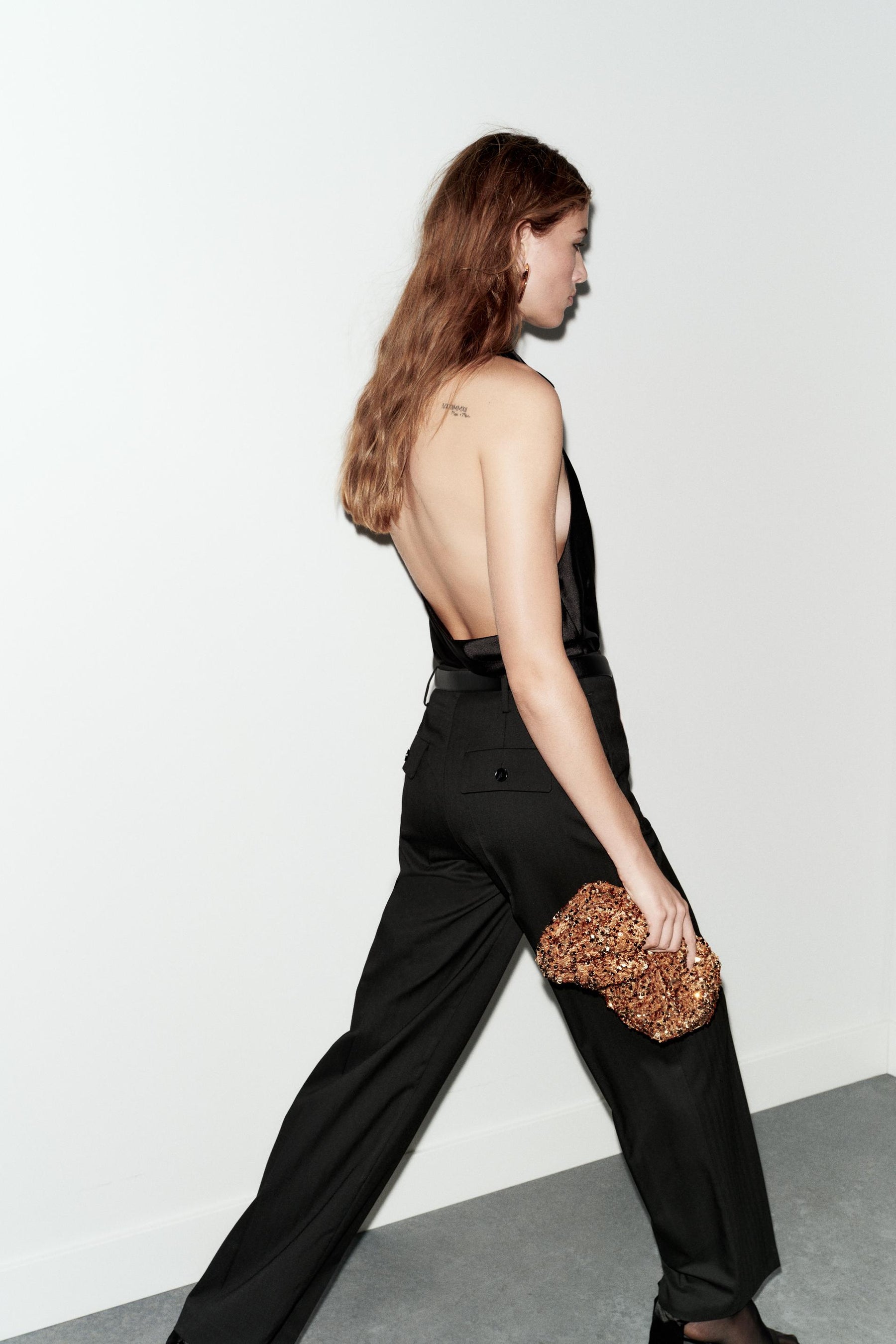 High-Waist Trousers with Belt