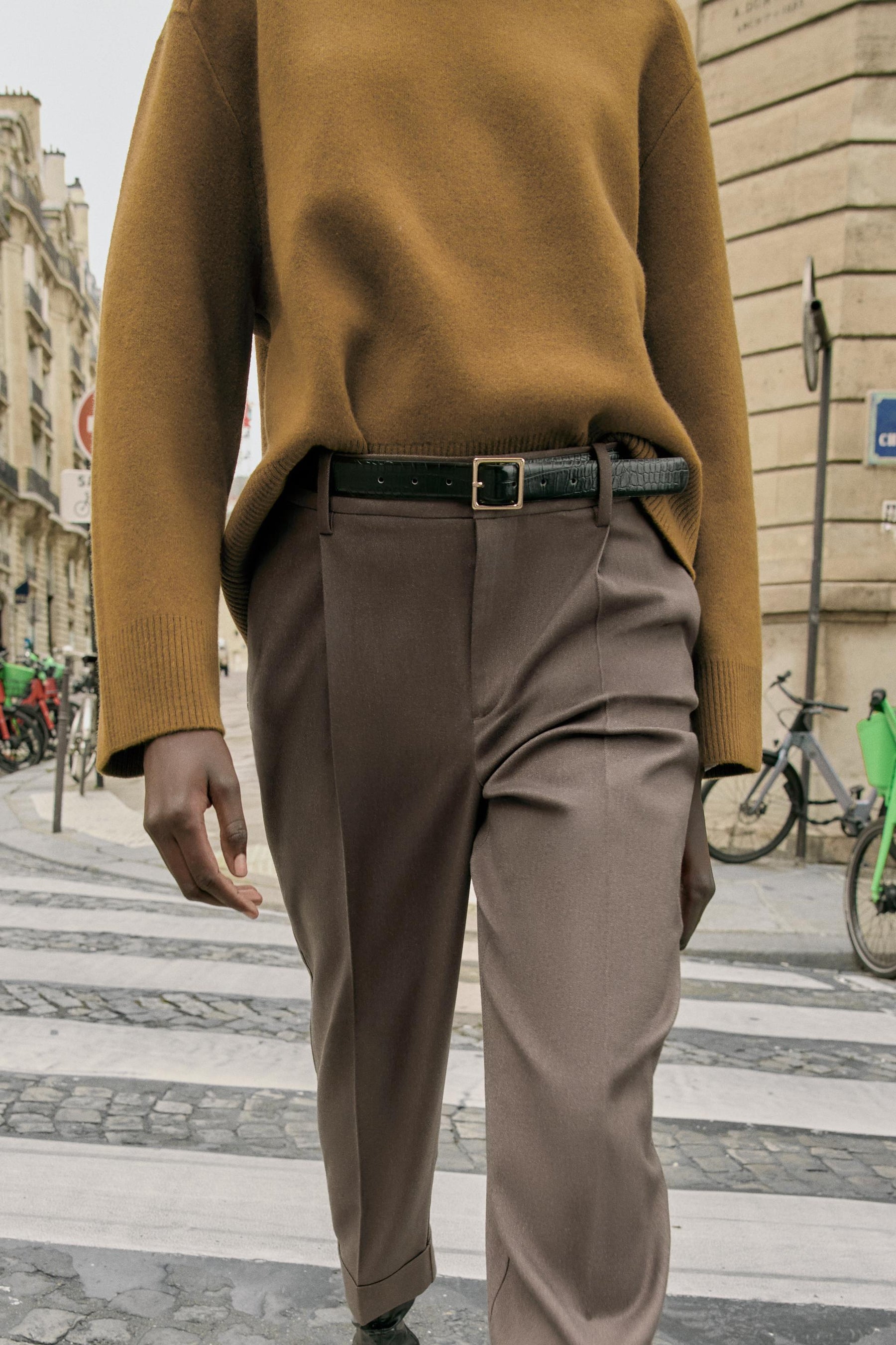 Turn-up Hem Trousers