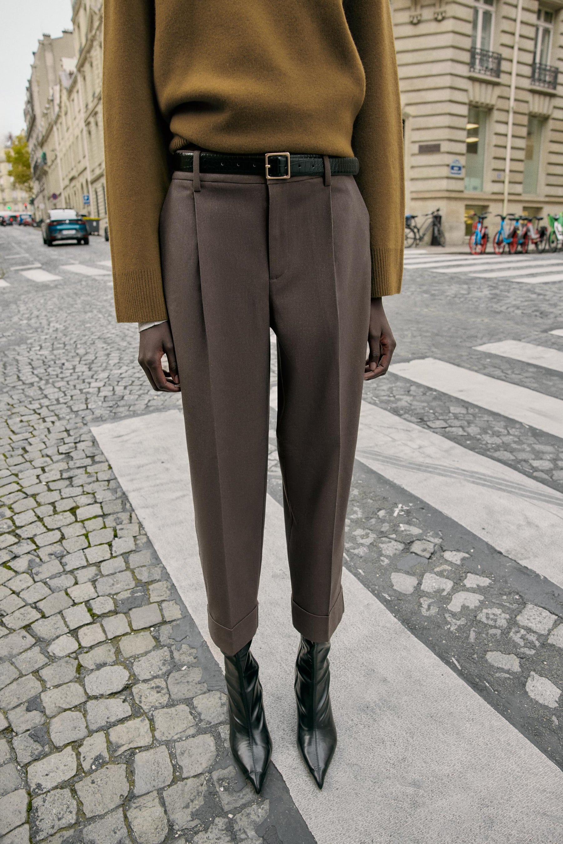 Turn-up Hem Trousers