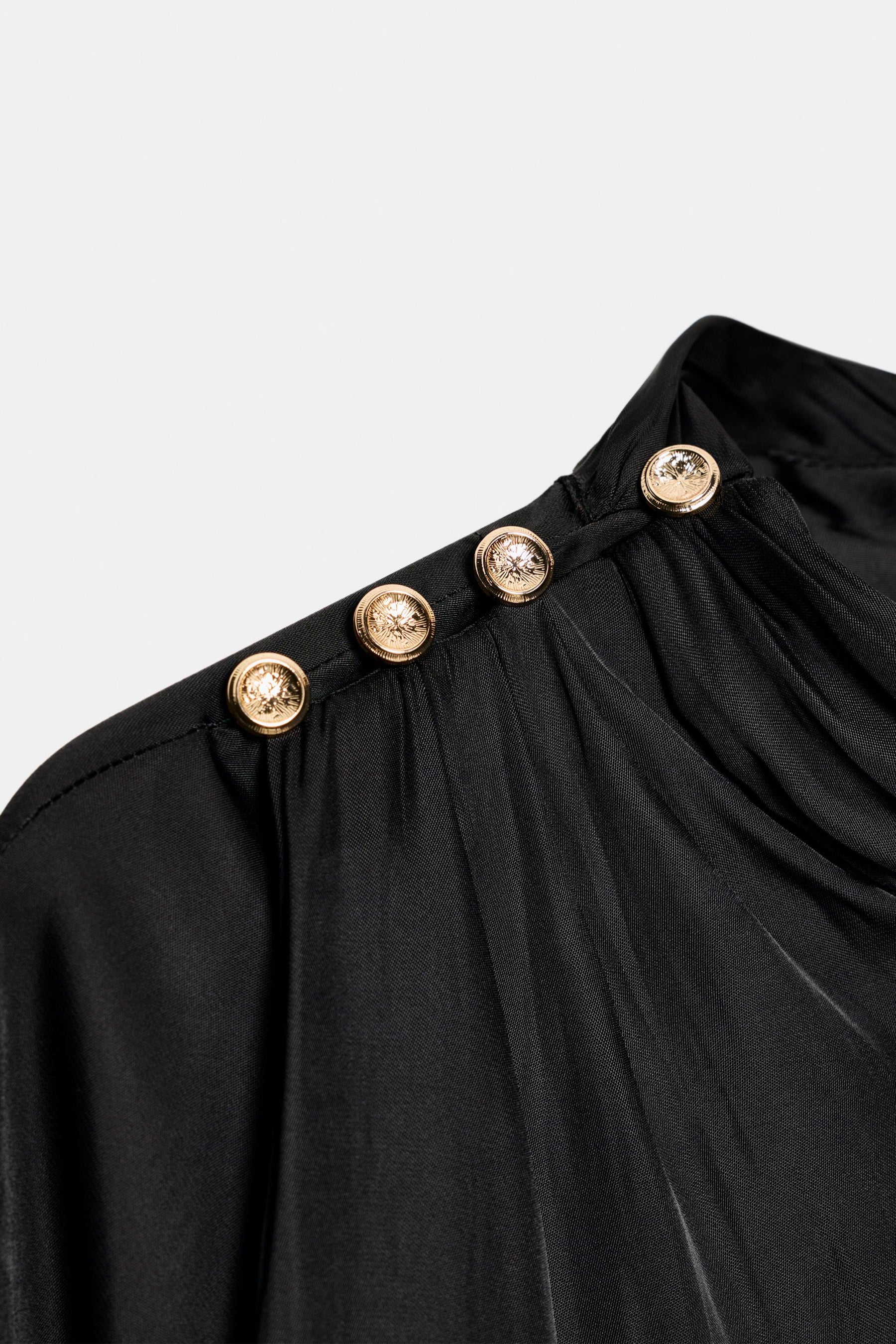 Satin Blouse with Buttons