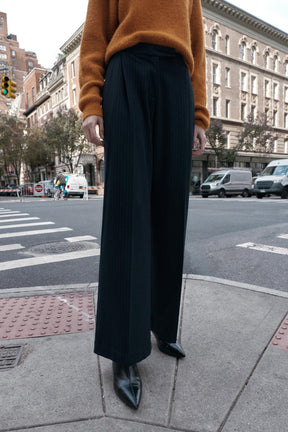 Wide-Leg High-Waist Trousers