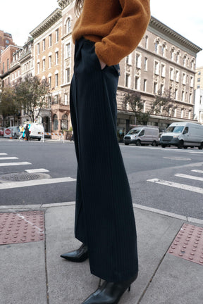 Wide-Leg High-Waist Trousers