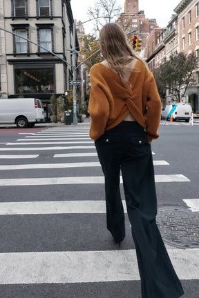 Wide-Leg High-Waist Trousers