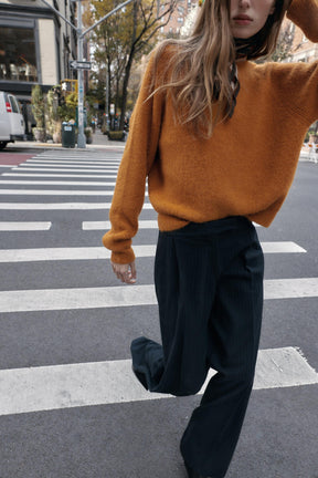 Wide-Leg High-Waist Trousers