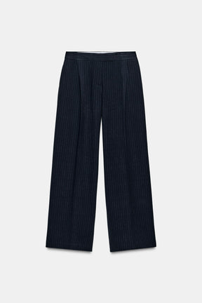 Wide-Leg High-Waist Trousers