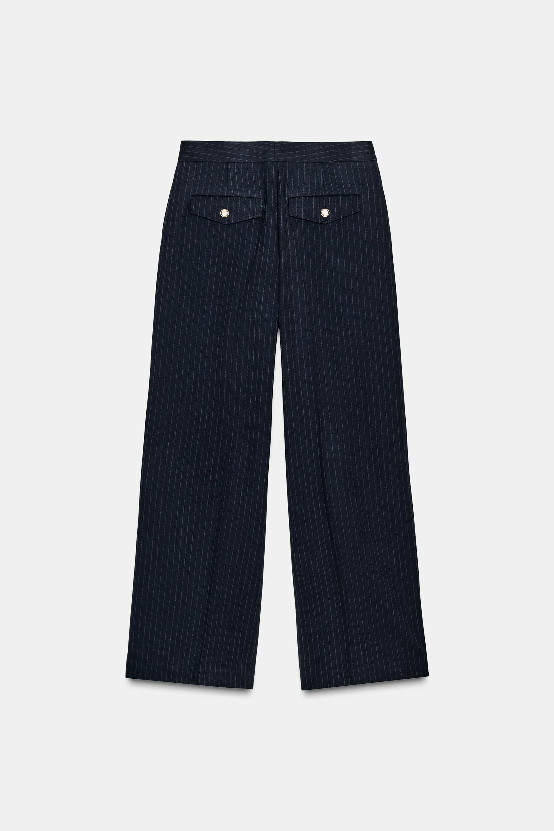 Wide-Leg High-Waist Trousers