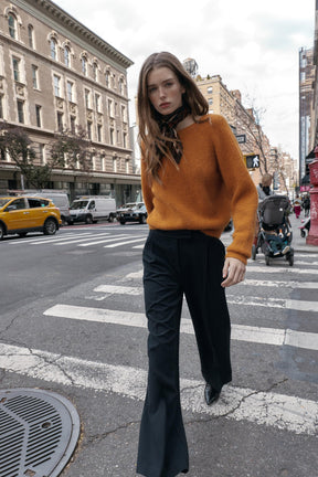 Wide-Leg High-Waist Trousers